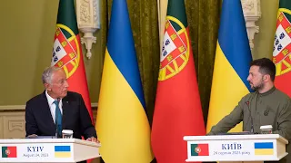 Заява Зеленського за підсумками зустрічі з Президентом Португалії Марселу Ребелу де Соузою