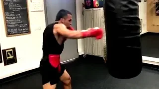 Manny Pacquiao's Wild Card Gym Sparring Partner Arnold Gonzalez Hits Hard