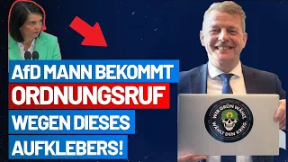 AfD Mann bekommt Ordnungsruf wegen dieses Aufklebers! - Karsten Hilse - AfD-Fraktion im Bundestag