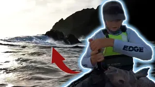 Fishing In DANGEROUS Swell For GIANT Fish!!!