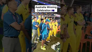 Australia Winning Celebration 🇦🇺 | World Cup 2023 Final #CricketAustralia #Shorts #INDvAUS #Cwc23