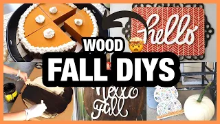 🍂 Create HIGH END Fall Wood DIYS for CHEAP