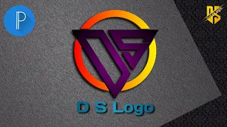 How To Make D S Logo on Pixellab // D S logo // Dhakaya Show