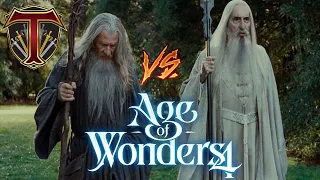 Saruman vs Gandalf | Industrious Evil Orcs & Feudal Nature Hobbits - Age of Wonders 4 PART 1