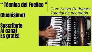 Como tocar el Fuelleo en acordeón de teclas? con Netza Rodríguez