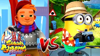 Subway Surfers San Francisco VS Minion Rush: Серфер Bjarki VS Турист!