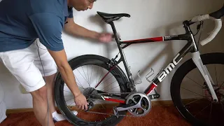 How to:  Remove and install road bike rear wheel in 4 easy steps!