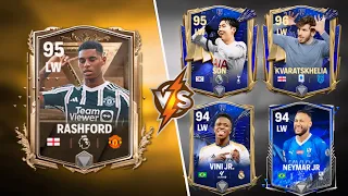 CENTURIONS RASHFORD REVIEW AND COMPARISON FC MOBILE 🔥 BEST LW IN FC MOBILE || LION