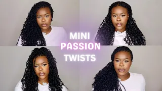 Mini Passion Twist Tutorial on Type 4 Hair | Very Beginner Friendly