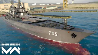 Modern Warships: the power of RF MOSCOW Battleship.