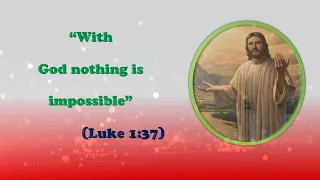 Today's word of God. (Luke 1:37) Bible Verse English WhatsApp status