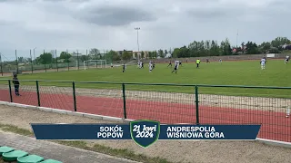 Sokół Popów - Andrespolia Wiśniowa Góra ● 0 - 9 ● Gole ● Klasa A 2023/24