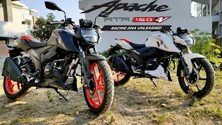 New TVS Apache RTR 160 4V DETAILED  REVIEW || PRICE FEATURES MILEAGE || NEW COLOURS || WANDERER ASHU