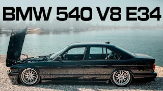 BMW E34 540i V8 VIP build - Sensible sedan to V8 show car [ENGLISH SUB]