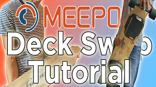 Meepo V3 Deck Swap Tutorial (Electric Skateboard Deck Swap)