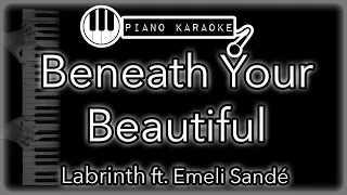 Beneath Your Beautiful - Labrinth ft. Emeli Sandé - Piano Karaoke Instrumental