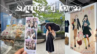 summer in korea 🇰🇷: busan trip, shopping in hongdae, buying enhypen tickets, finals week, ak plaza