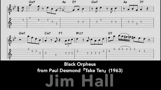 Jim Hall - Black Orpheus - Guitar Solo(Transcription)