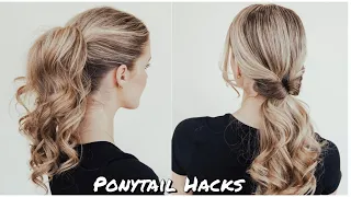 Perfect Ponytail  in 60 Seconds! Hacks for the Best Ponytail.