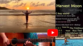 Harvest Moon Neil Young + Lyrics + Guitar Lesson + Chords + Solo + Harmonica + Harmonies ~ C key