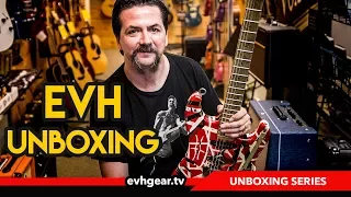 EVH Gear Eddie Van Halen 5150 Striped Guitar Unboxing