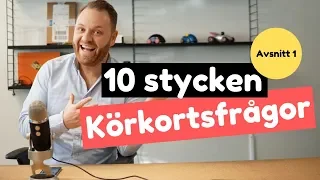 Körkortsfrågor - 10 frågor - Vad är tresekundersregeln?