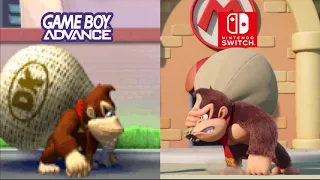 Mario vs Donkey Kong remake Comparison Switch vs GBA