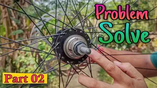 Bent Rear Axel Repair Wheel Wobbling & Play | Part 02 #mtb #cycle #bicycle @about_MTB   ​