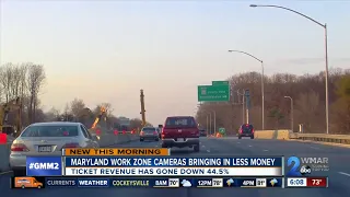 Fewer speeders means work zone cameras bringing in less money