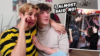 REACTING TO OUR PROPOSAL VIDEO *Emotional*