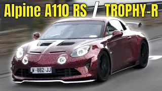 New 2024 Alpine A110 RS or TROPHY-R Prototype on Public Roads