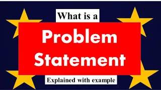 What is a Problem statement || What does PROBLEM STATEMENT mean? PROBLEM STATEMENT meaning ||