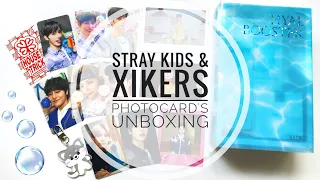 🫧 K-POP CARD'S UNBOXING | распаковка кпоп карт и мерча STRAY KIDS и XIKERS