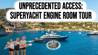 SUPERYACHT Engine Room Tour! You Won't Believe What's Inside!