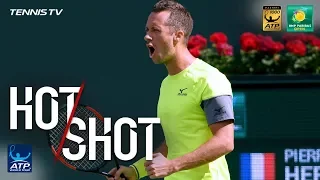 Hot Shot: How On Earth Does Kohlschreiber Make This Shot? Indian Wells 2018