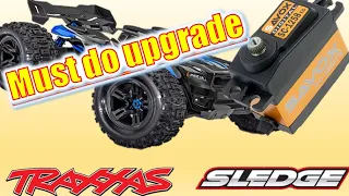 The best upgrade for a Traxxas Sledge - replacing the servo