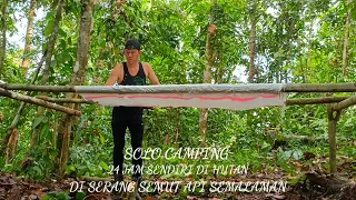 SOLO CAMPING.24 JAM SENDIRI DI HUTAN, DI SERANG SEMUT API SEMALAMAN.