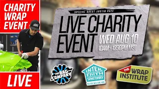 Vinyl Wrap Demos, HUGE PRIZE GIVEAWAYS & More! 🔴 LIVE CHARITY EVENT 🟢 THE WRAP INSTITUTE