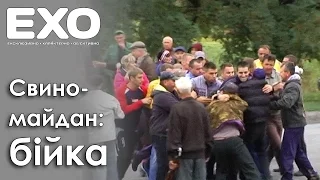 Свиномайдан. Бійка