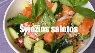 Šviežios salotos | Receptų receptai