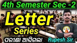 4th Semester Qlt Math Letter Series Class By Rupesh Sir || Quantitative And Logical Thinking Sec -2