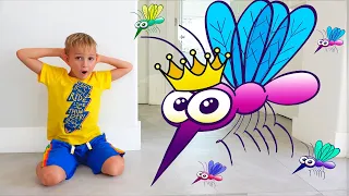 فلاد ونيكي مقابل البعوض في منزلنا - مجموعة فيديو للأطفال