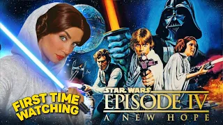 FIRST TIME WATCHING!!  *STAR WARS - A NEW HOPE 1977* LEIA COSPLAY - Movie Reaction