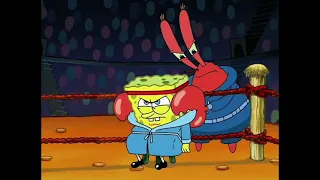 Spongebob Squarepants: Spongebob and Patrick wrestle (The Fry Cook Games)