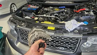 AUCTION FIND 4.4 TDV8 Range Rover Vogue alternator removal