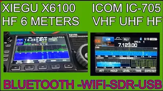 ICOM IC-705-XIEGU X6100 -SDR -SIDE BY SIDE