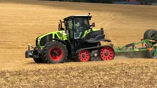 Claas Axion 960 Terra Trac with Amazone Catros 12003-2TS