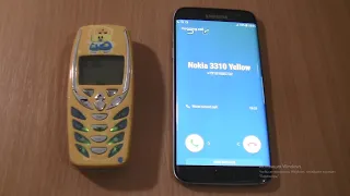 Over the Horizon Incoming call & Outgoing call at the Same Time Samsung Galaxy S7 edge  +Nokia 3310