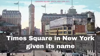 8th April 1904: Times Square in New York given its name
