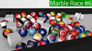 Countryballs Marble Race 3D #6 Finale | Countries Marble Race Cup